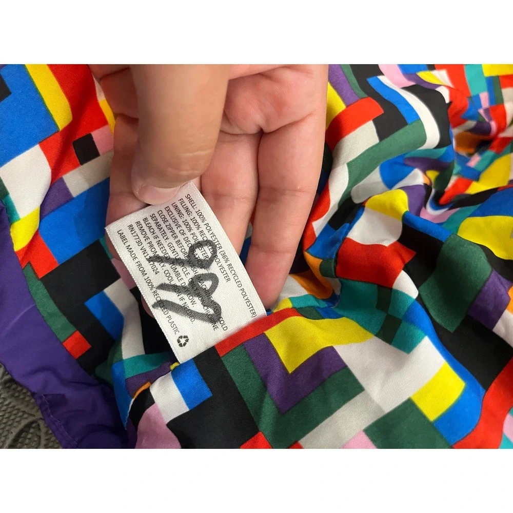 LEGO x Target Puffer Jacket Unisex Medium Multicolor Colorblock Limited‎ Edition